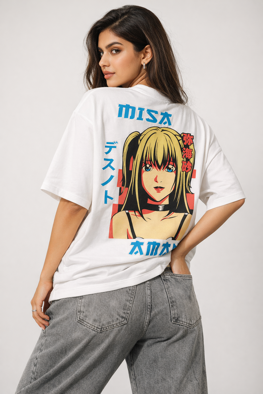 Misa Anime Graphic Oversized T-Shirt