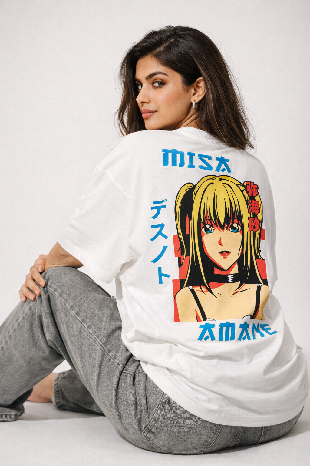 Misa Anime Graphic Oversized T-Shirt