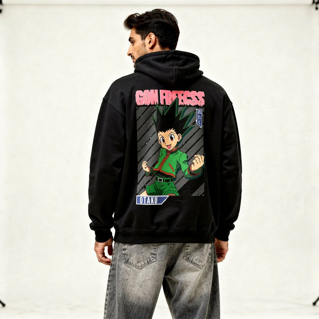 Gon Freecss “Otaku” Graphic Oversized Hoodie