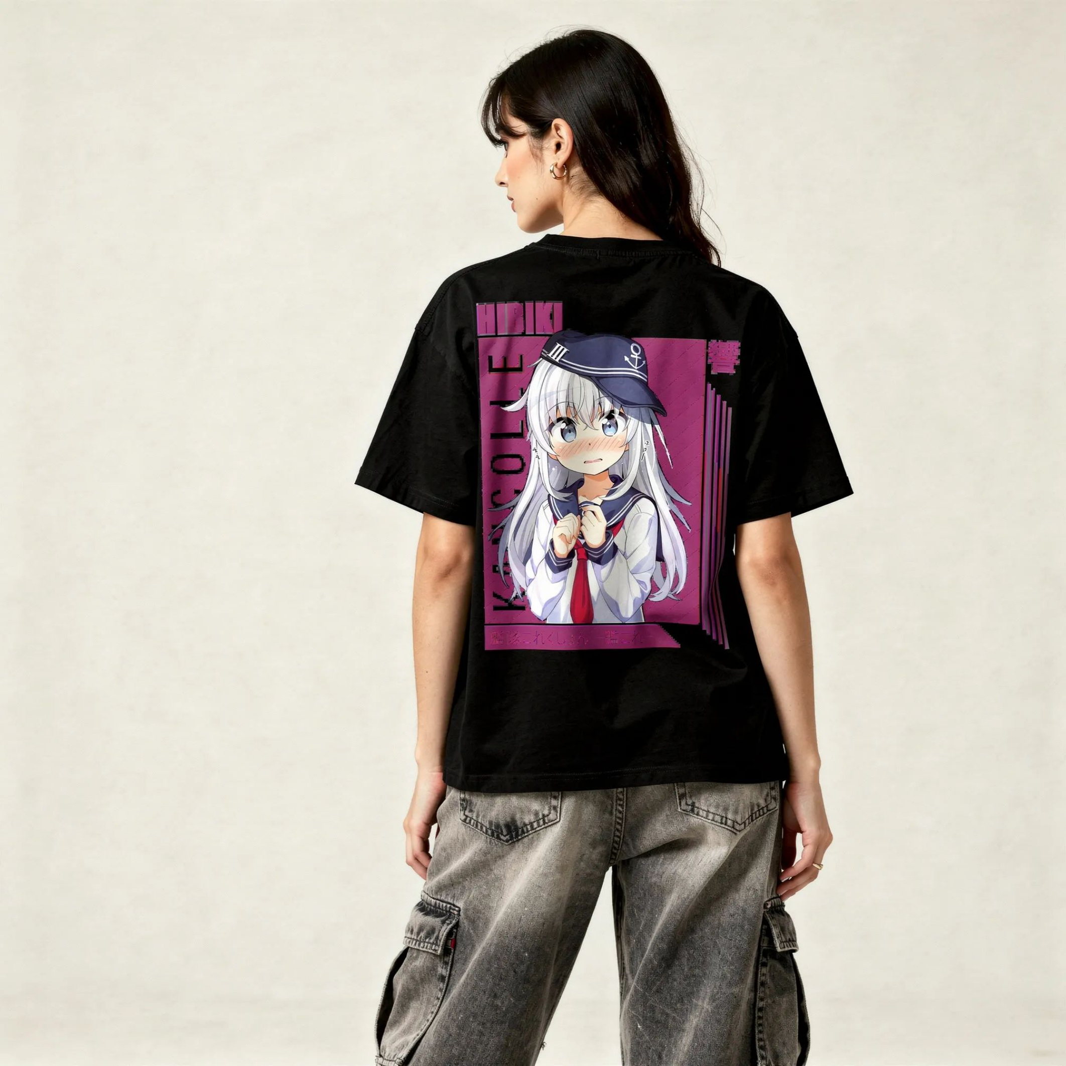 Anime Girl Graphic Oversized T-Shirt