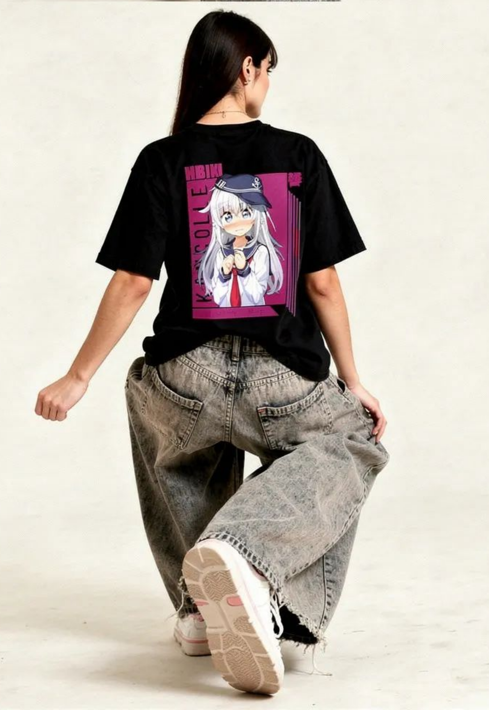 Anime Girl Graphic Oversized T-Shirt