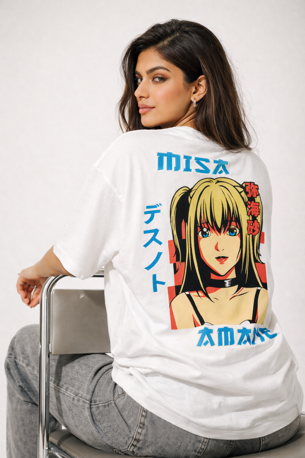 Misa Anime Graphic Oversized T-Shirt