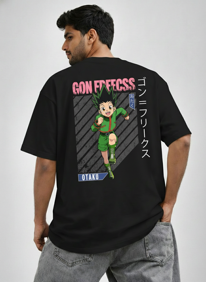 Gon Freecss Anime Graphic Oversized T-Shirt