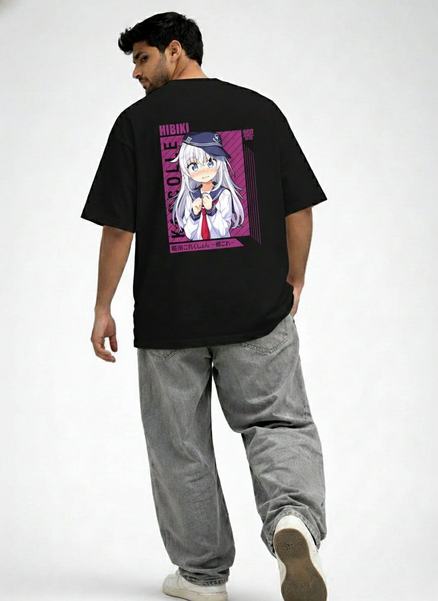 Mysterious Anime Graphic Oversized T-Shirt