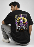 Neon Anime Graphic Oversized T-Shirt