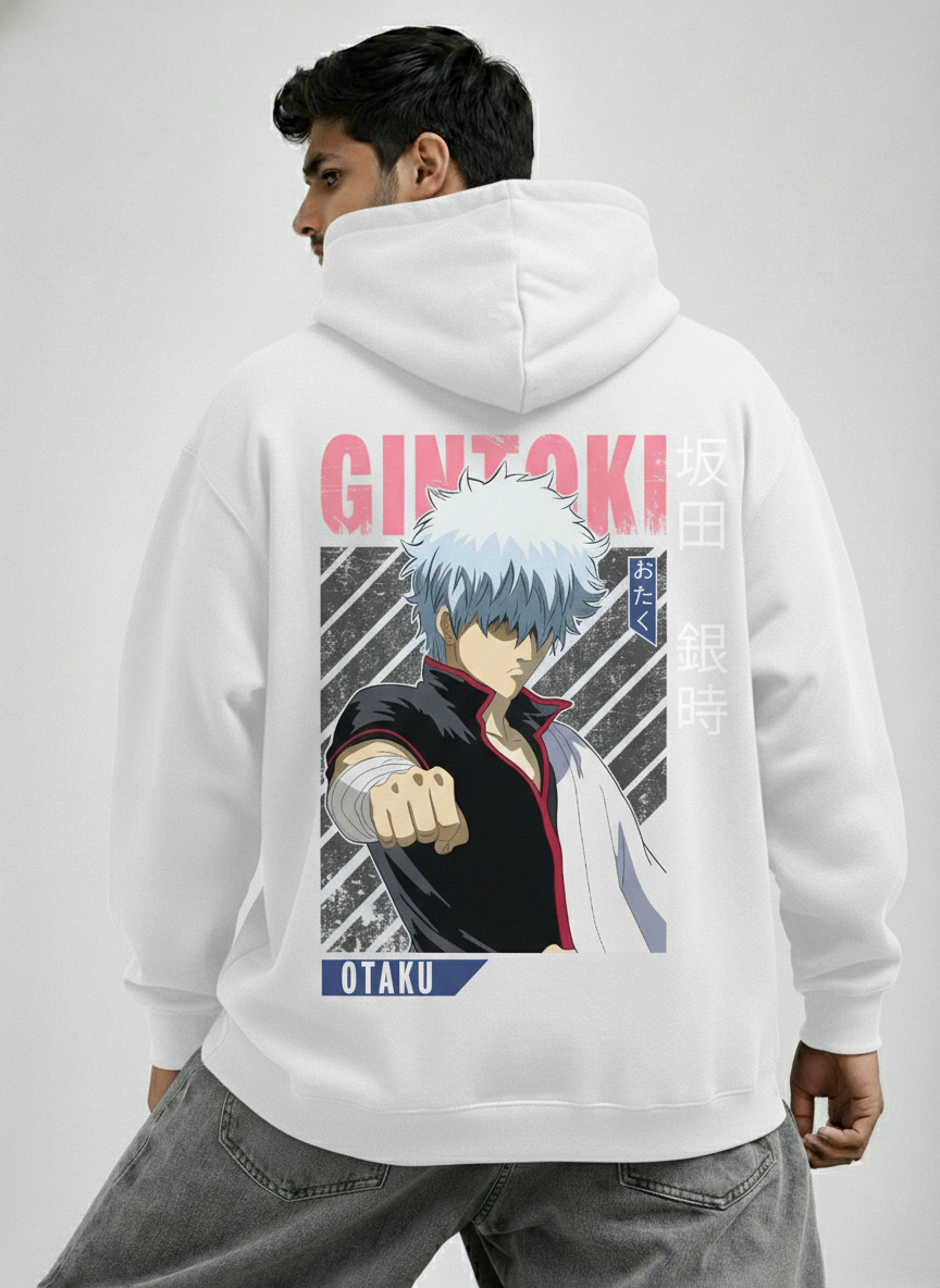 Gintoki Anime Graphic Oversized Hoodie