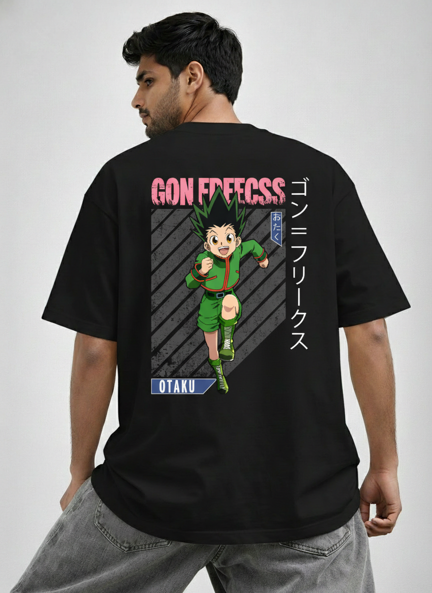 Gon Freecss Anime Graphic Oversized T-Shirt