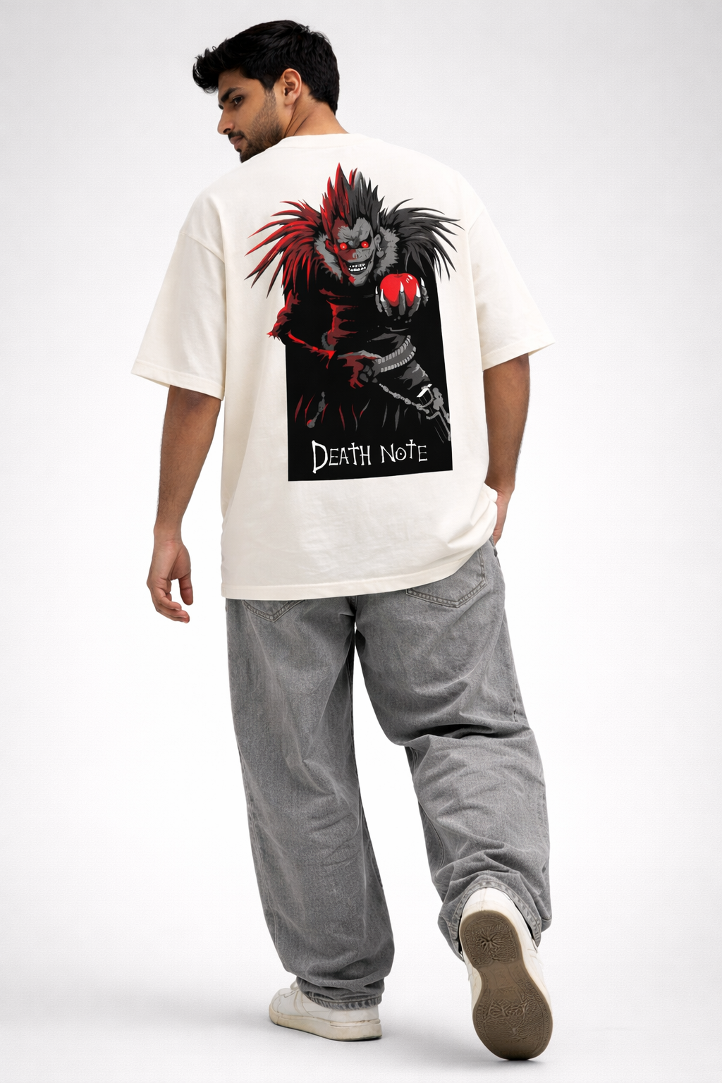 Death Note Anime Graphic Oversized T-Shirt – Ryuk & Light Streetwear Tee