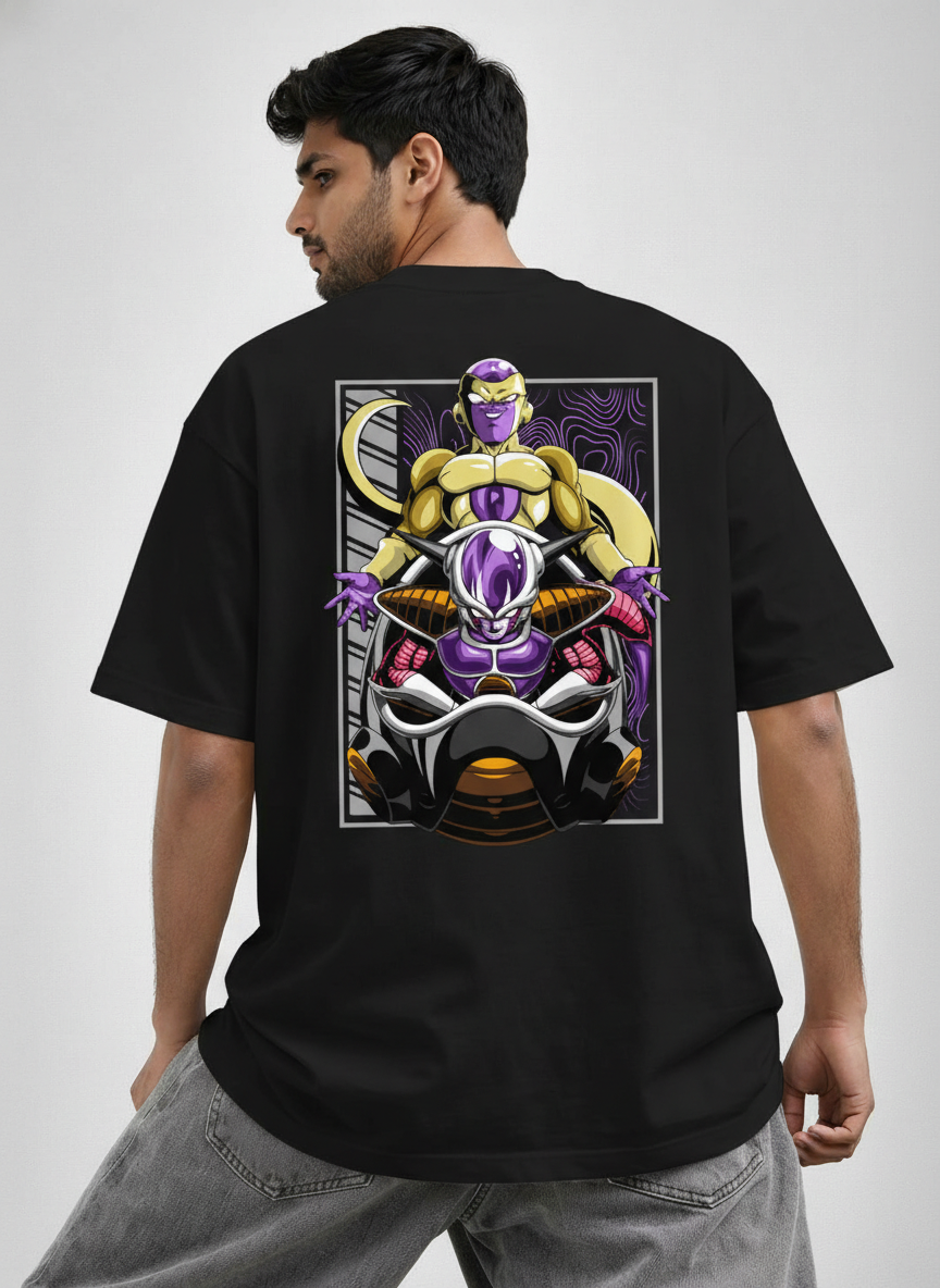Neon Anime Graphic Oversized T-Shirt