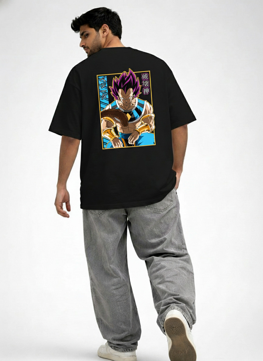 Vegeta Ultra Ego Graphic Oversized T-Shirt