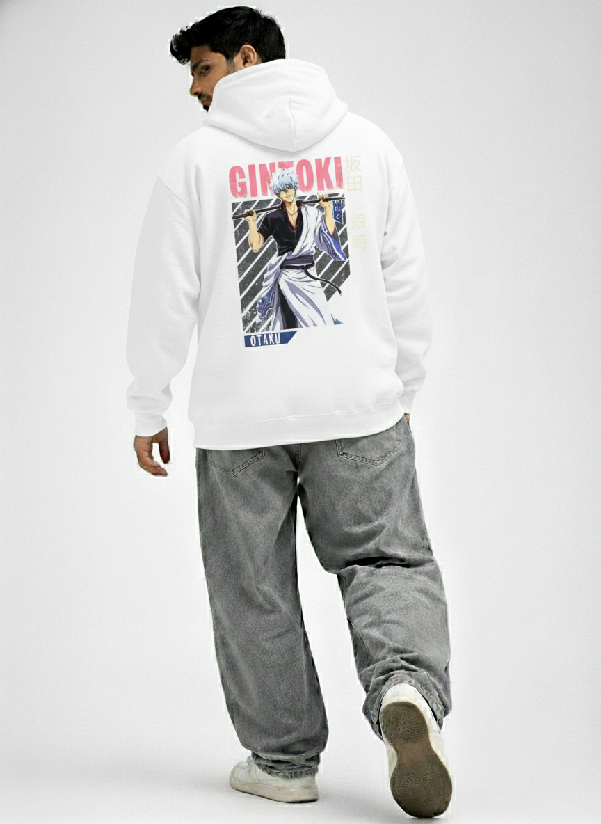 Kakashi Anime Graphic Oversized Hoodie