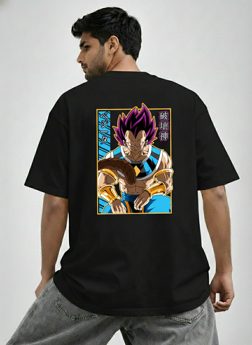 Vegeta Ultra Ego Graphic Oversized T-Shirt