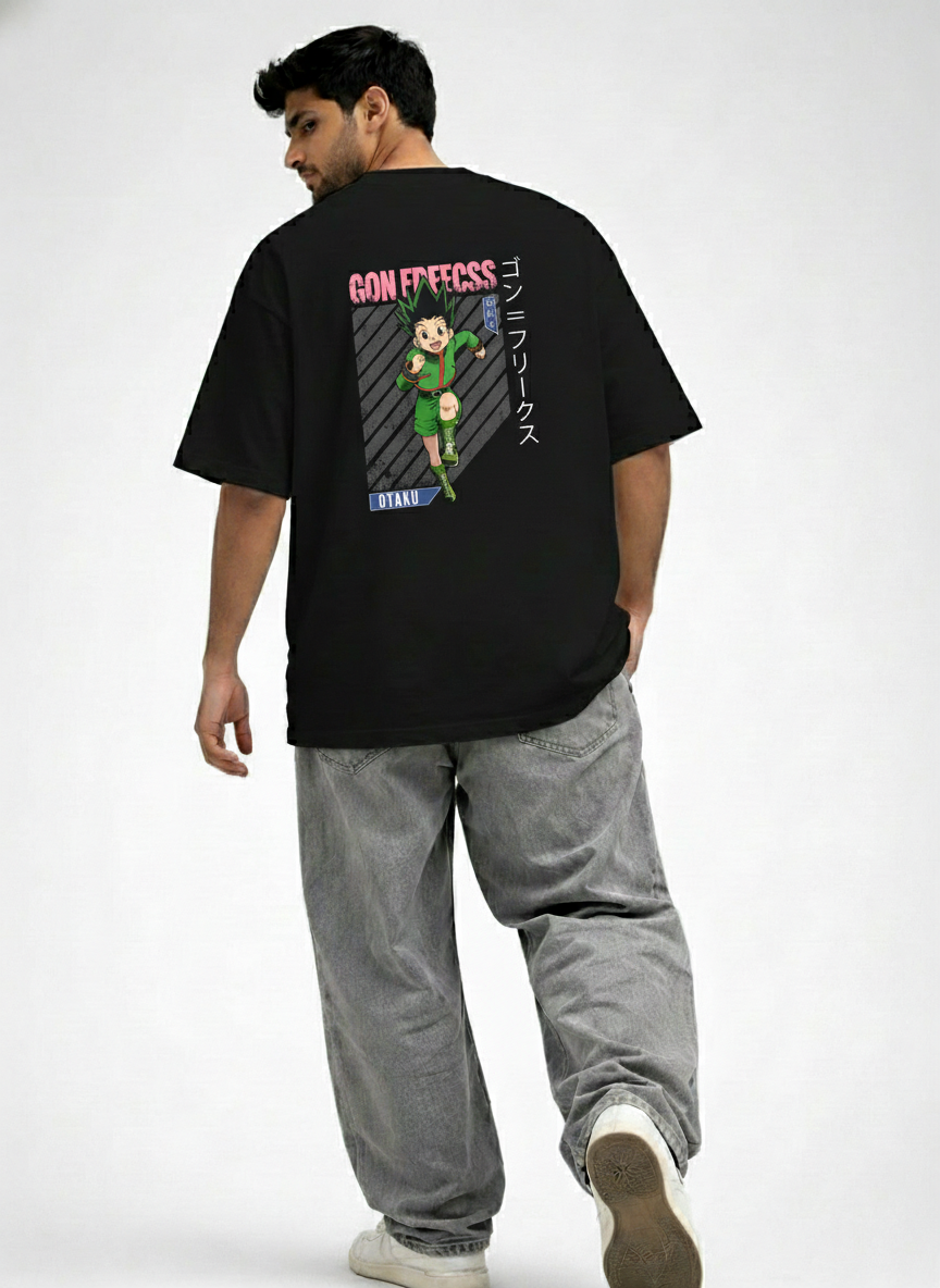 Gon Freecss Anime Graphic Oversized T-Shirt