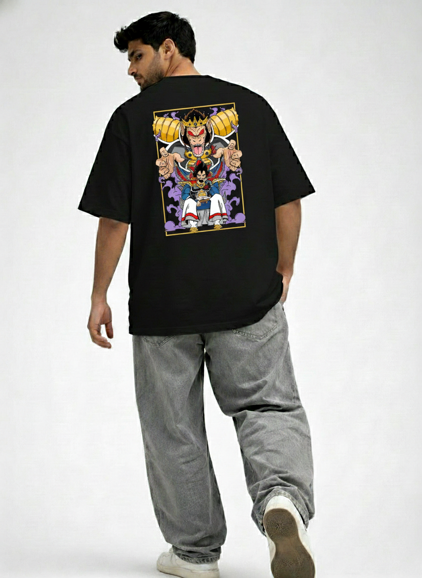 Saiyan Warrior Graphic Oversized T-Shirt